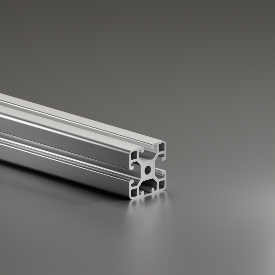 Alu - Profil AVP-I 8 Leicht 40 x 40 mm, 1-Nut geschlossen, Nut 8 mm