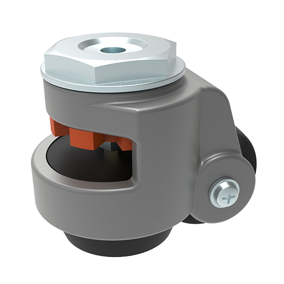 Feststellrolle mit Rückenlochgewinde, Traglast 350-500 Kg (SET)