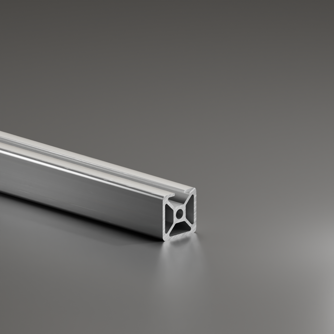 Alu - Profil AVP-I 8 Leicht 30 x 30 mm, Nut 8 mm, 3-Nuten geschlossen