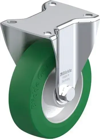 Schwerlast Bockrolle mit Anschraubplatte, Rad Ø 125 mm