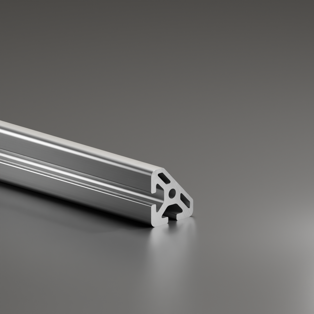 Alu - Profil AVP-I 8 Schwer 40 x 40 mm, G45°, Nut 8 mm