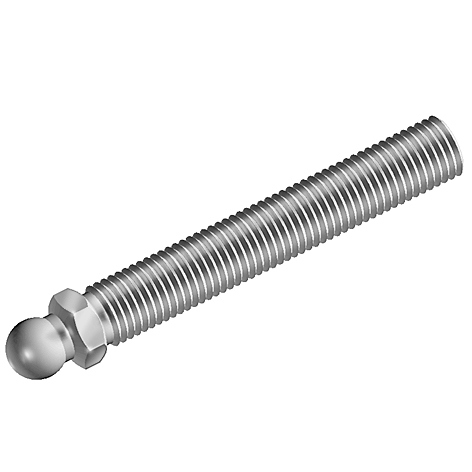 Gewindestange VA metrisch für Gelenkstellfüsse, Kugel 15, M10x40