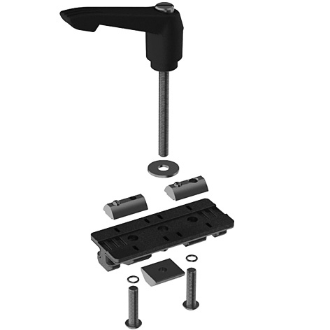 Profilgleiter ZN 40/80 Loslager mit Klemmhebel (SET)