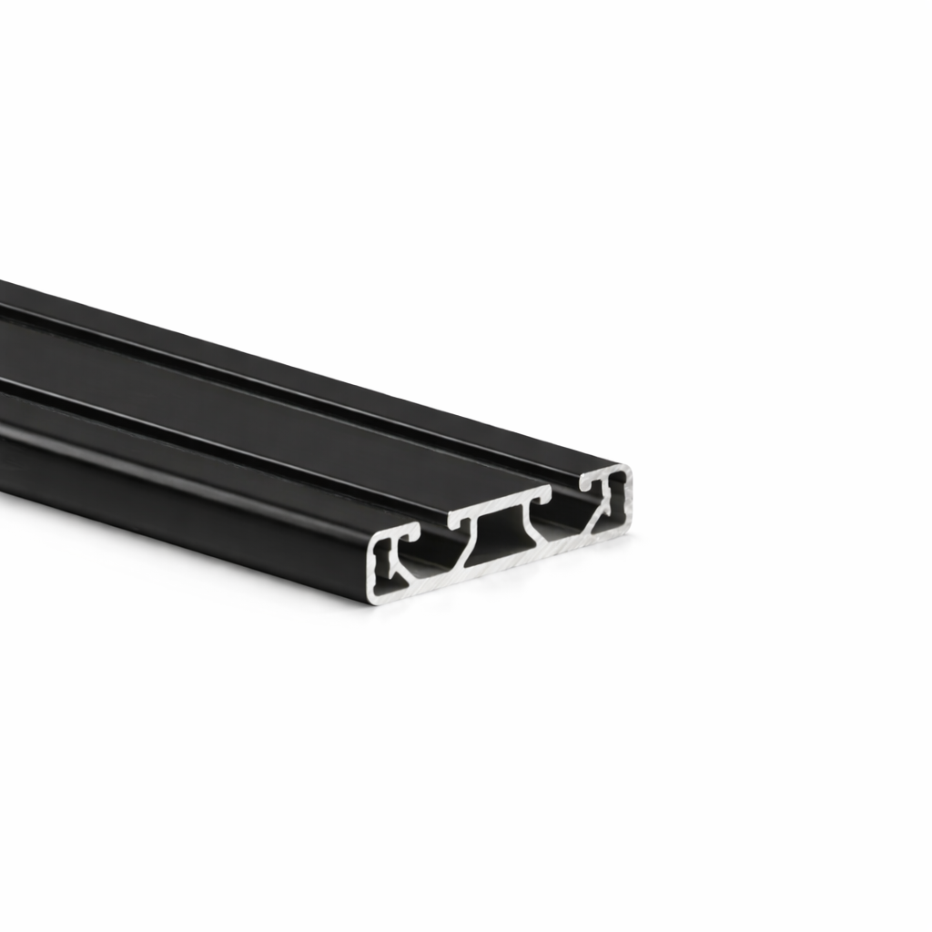 Alu - Profil AVP-I 6 Leicht 60 x 12 mm, Nut 6 mm, schwarz