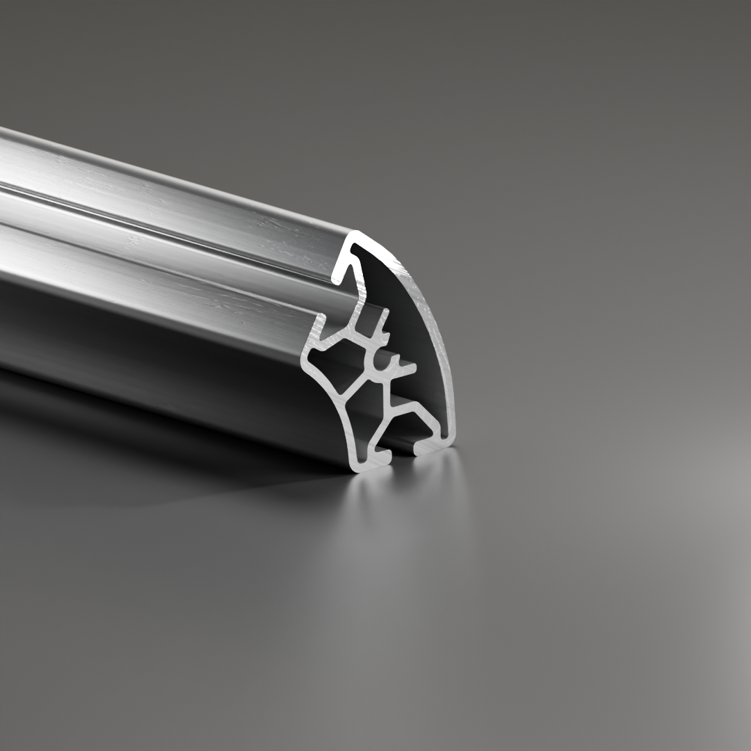 Alu - Profil AVP-I 6 Leicht 51 x 44 mm R30/60-60°, Nut 6 mm