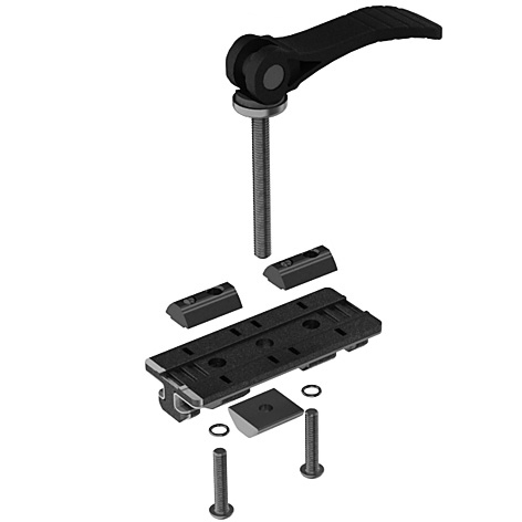 Profilgleiter ZN 40/80 Festlager mit Exzenterhebel (SET)