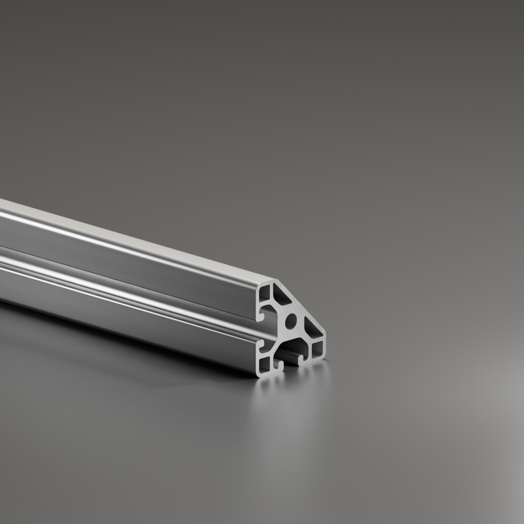 Alu - Profil AVP-I 8 Leicht 40 x 40 mm, G45°, Nut 8 mm