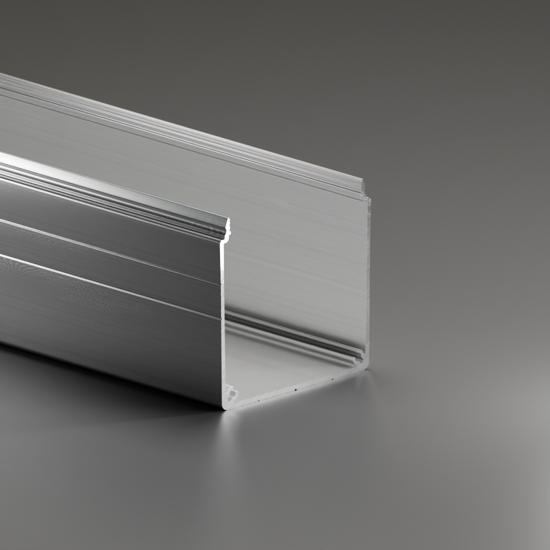 Alu - Profil AVP-I KK leicht 80 x 77 mm, Kabelkanalprofil U-Profil