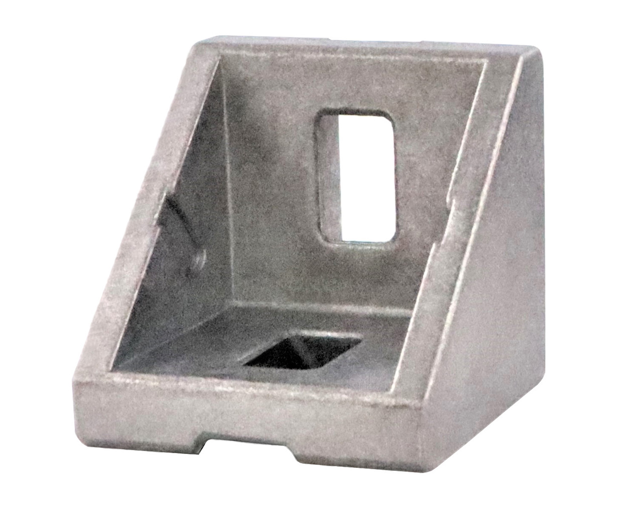 Winkel, 28x27x27 mm, für M6, Alu Druckguss, blank