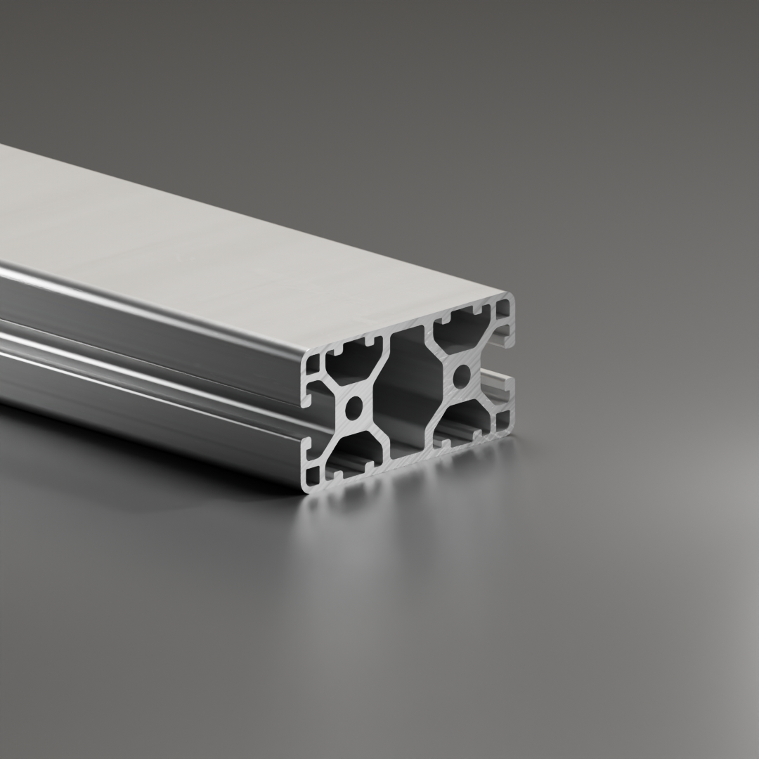 Alu - Profil AVP-I 6 Leicht 30 x 60 mm, 4-Nuten geschlossen, 180°, Nut 6 mm