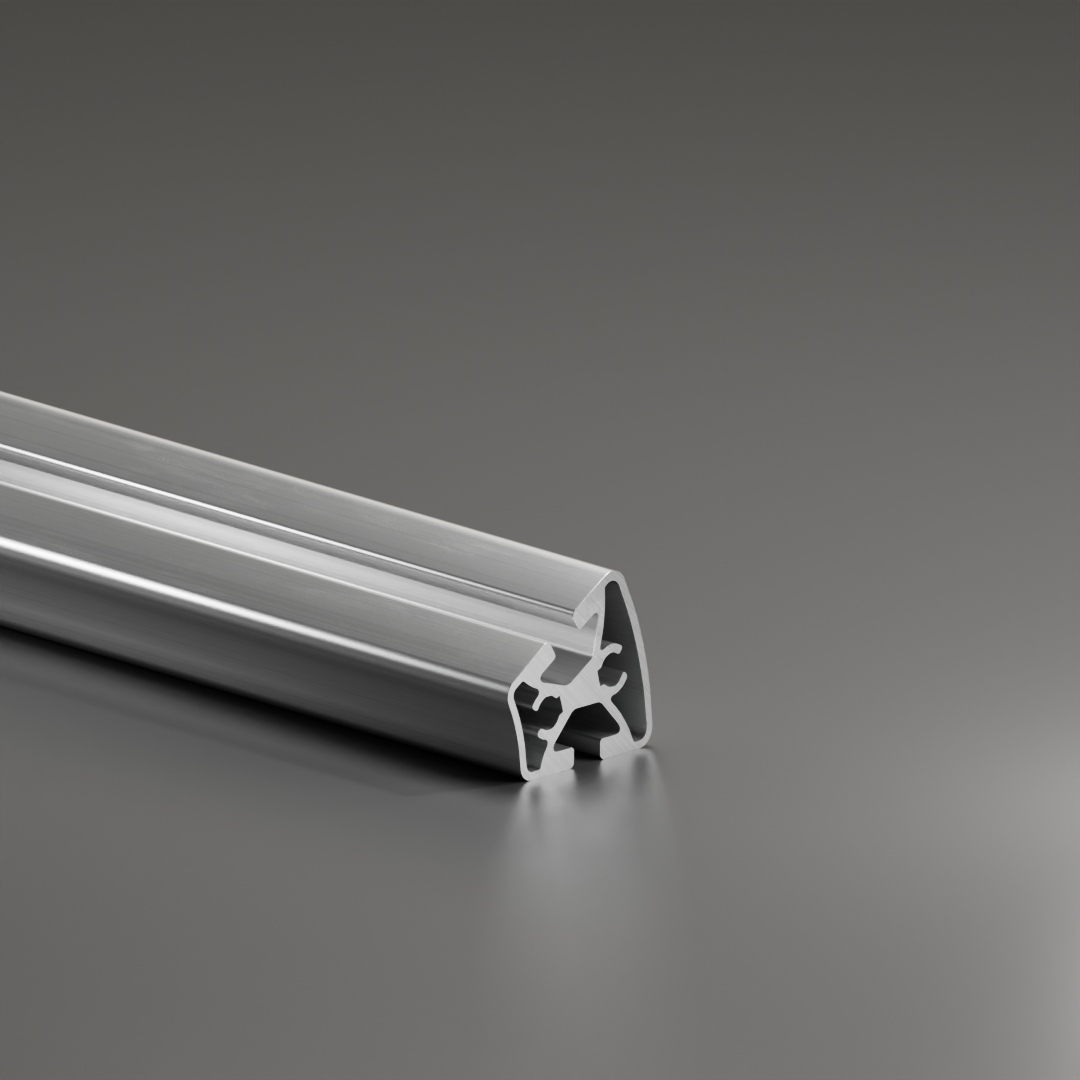 Alu - Profil AVP-I 8 leicht 40 x 80 mm, R40/80 30°, Nut 8 mm