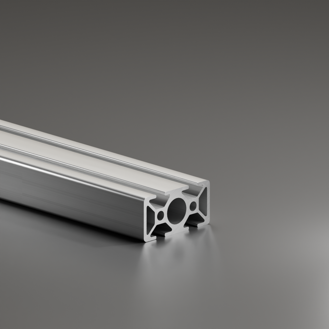 Alu - Profil AVP-I 8 Leicht 30 x 60 mm, Nut 8 mm, 2-Nuten geschlossen, 180°