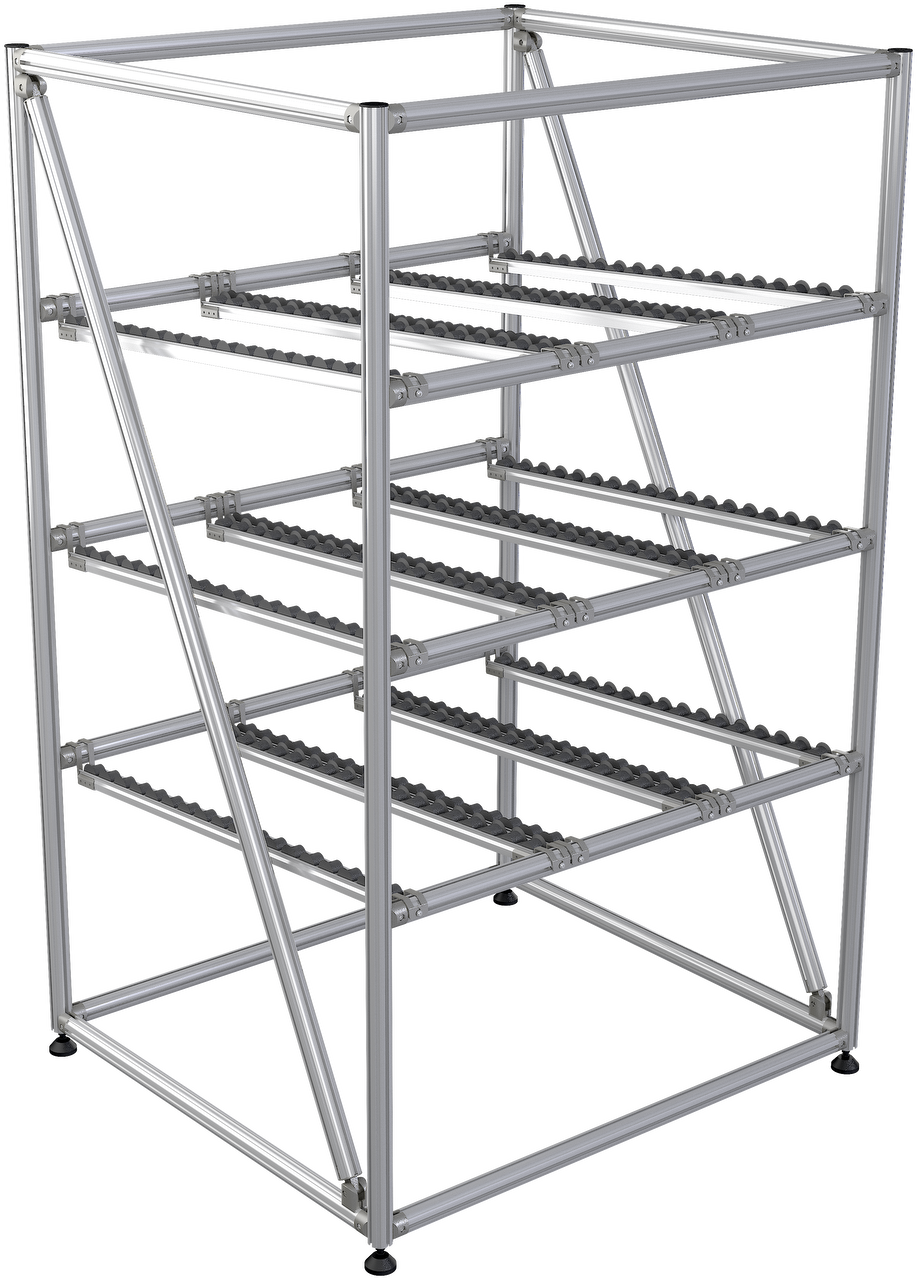 FIFO Durchlaufregal Grundfeld 1100x980x1800