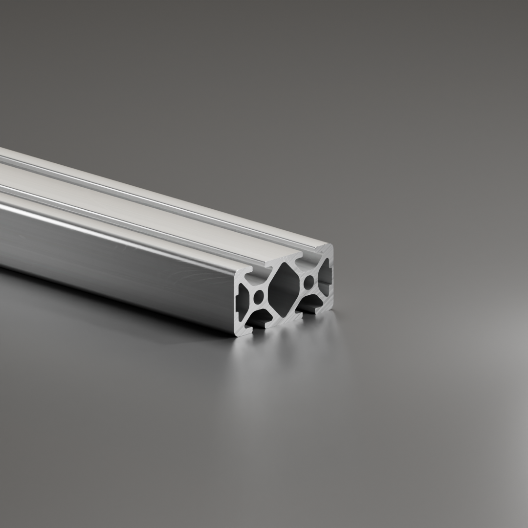 Alu - Profil AVP-I 5 Leicht 40 x 20 mm, 2-Nuten geschlossen, 180°, Nut 5 mm