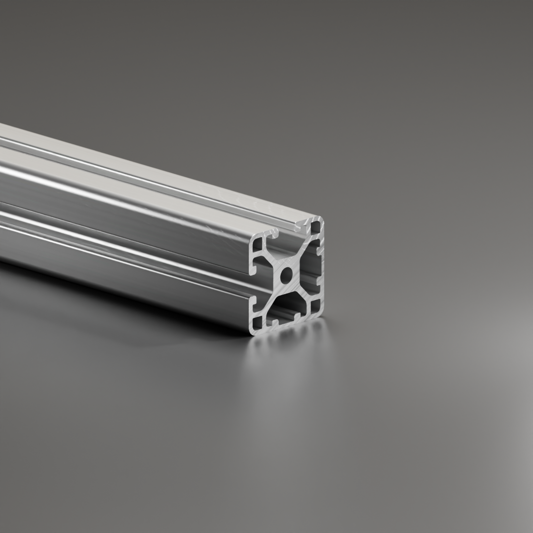 Alu - Profil AVP-I 6 Leicht 30 x 30 mm, Nut 6 mm, 2-Nuten geschlossen 90°