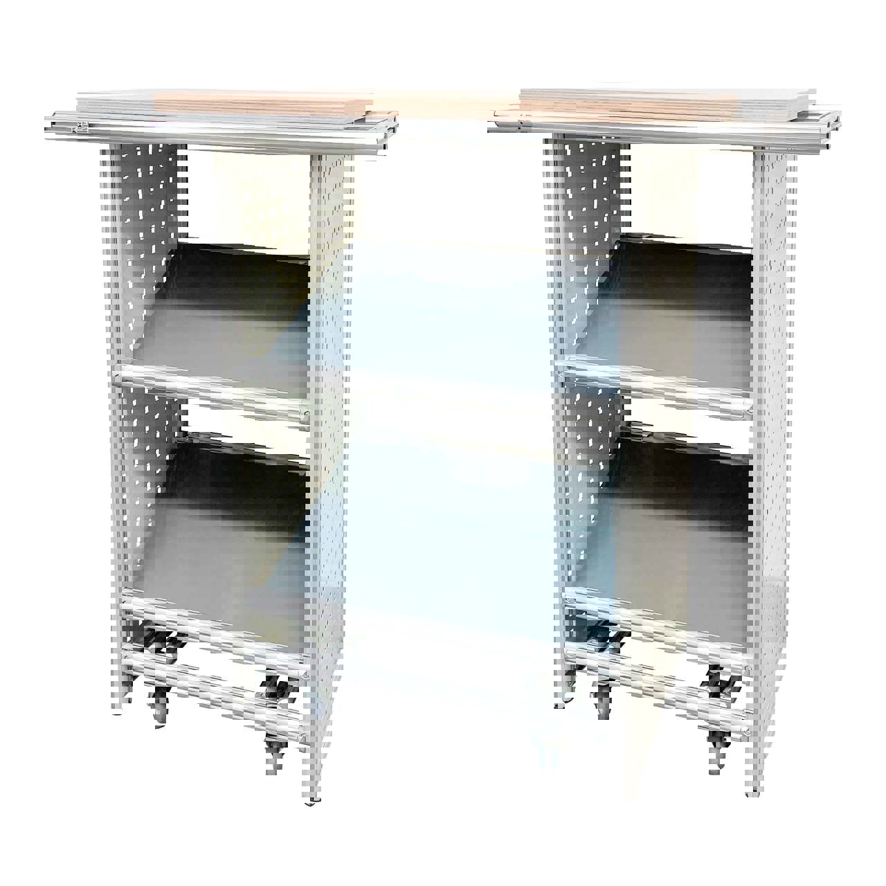 Service Trolley mit 2 Ablagefächer