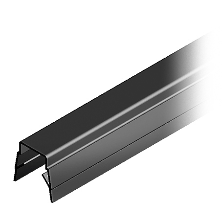 Abdeck- und Einfaßprofil, Nut 6, PP schwarz