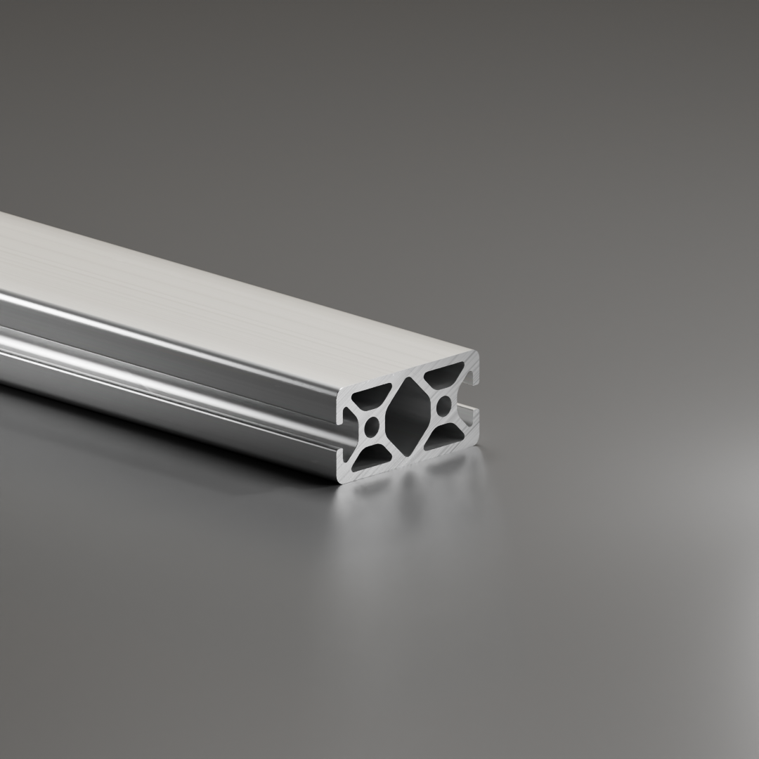 Alu - Profil AVP-I 5 Leicht 40 x 20 mm, 4-Nuten geschlossen, 180°, Nut 5 mm