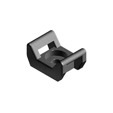 Universal Kabelbinderblock, schwarz, Bohrung 5 mm