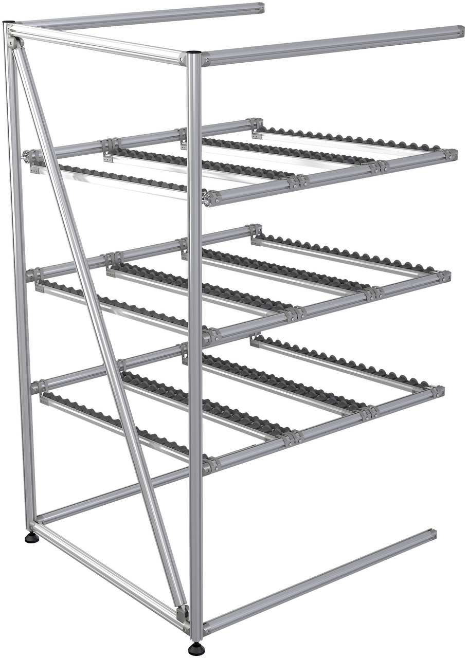 FIFO Durchlaufregal Anbaufeld 1367x980x1800