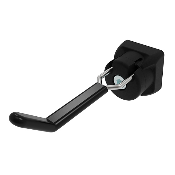 Werkzeughaken FX 66/27 - 13 gummiert für Profile 40/45, Nut 8/10