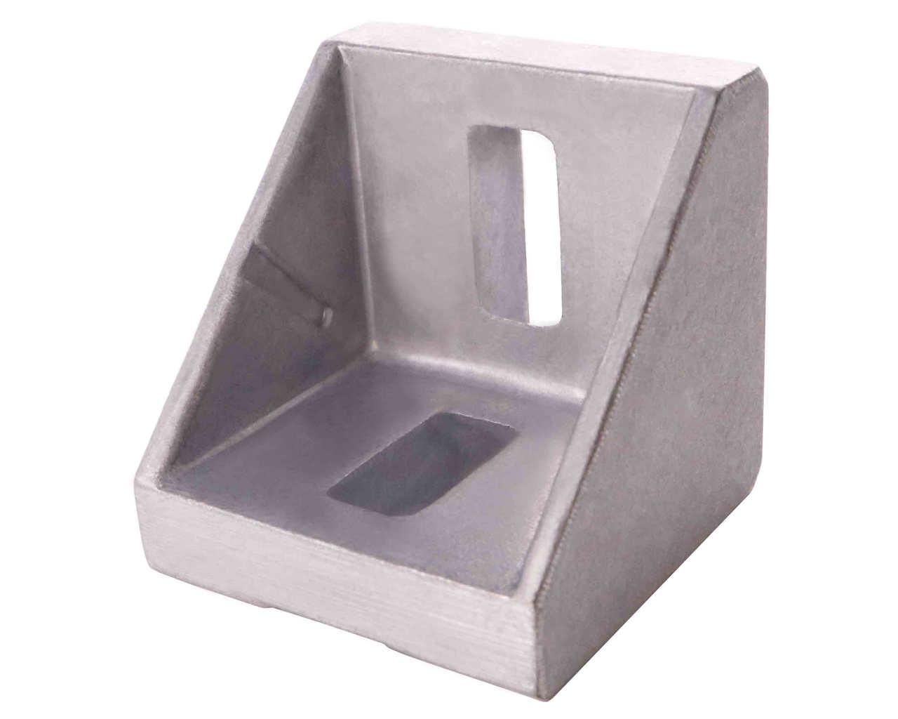 Winkel, 42x42x42 mm, für M6 - M8, Alu Druckguss, blank