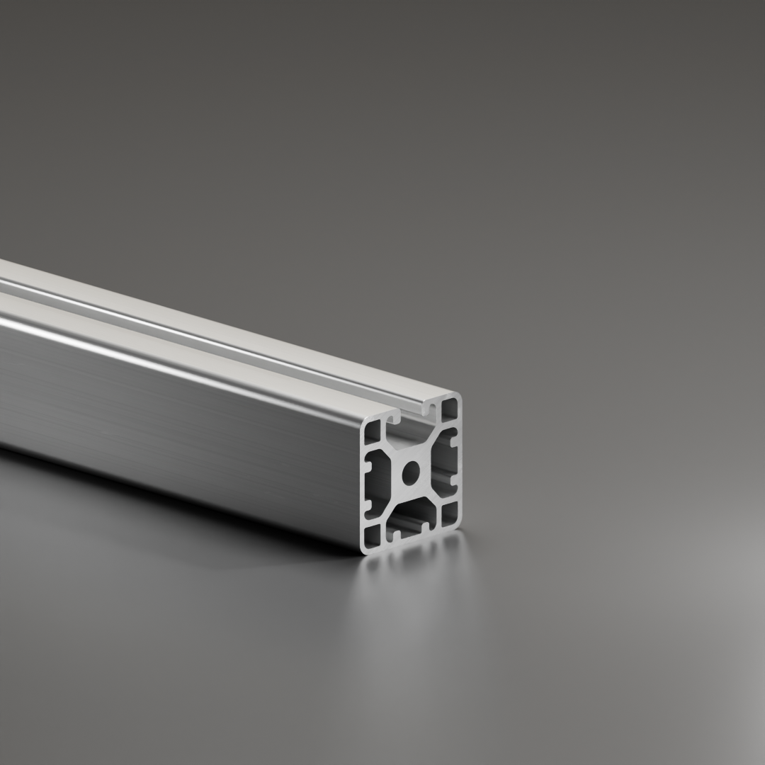 Alu - Profil AVP-I 8 Leicht 40 x 40 mm, 3-Nuten geschlossen, Nut 8 mm
