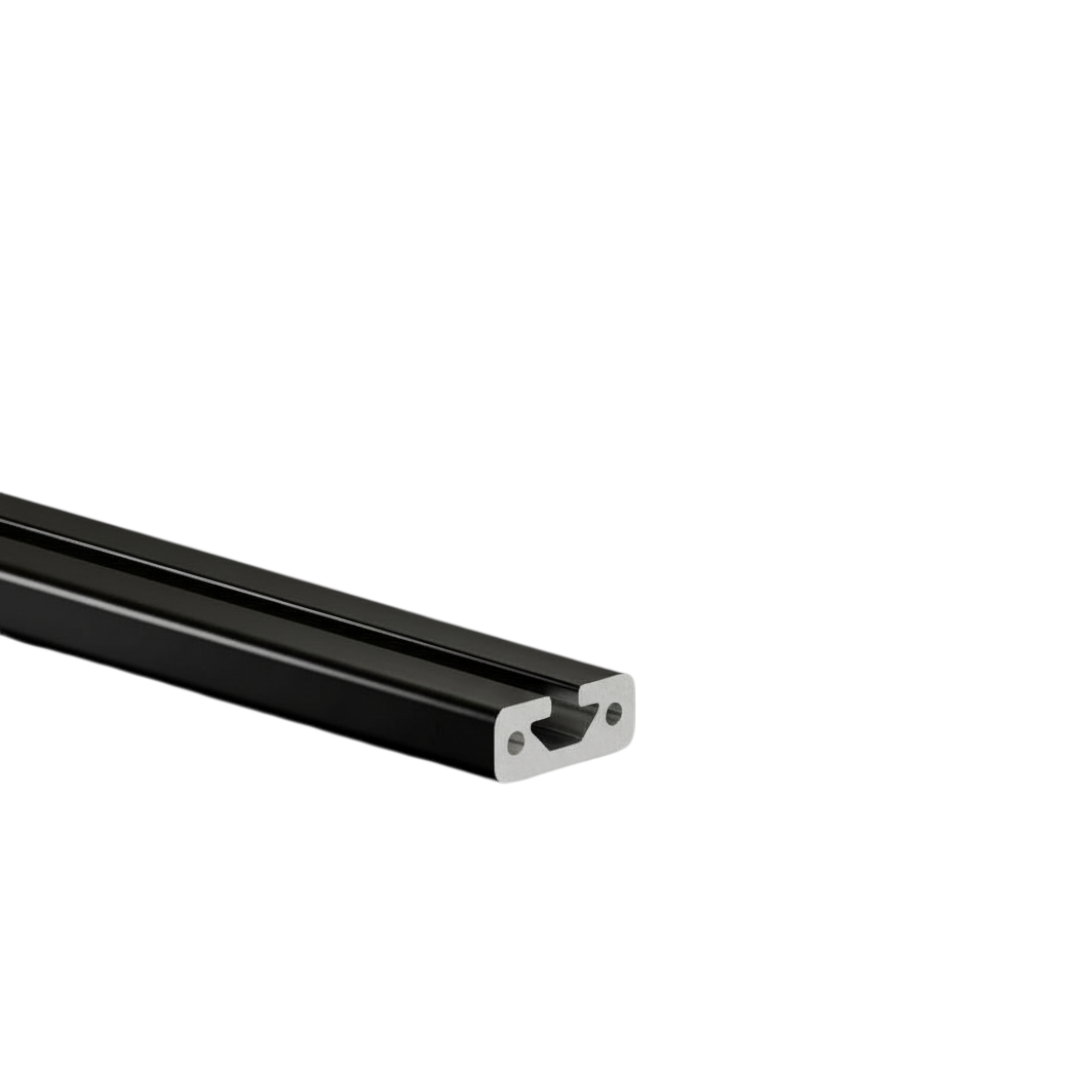 Alu - Profil AVP-I 8 Schwer 40 x 16 mm, Nut 8 mm, schwarz