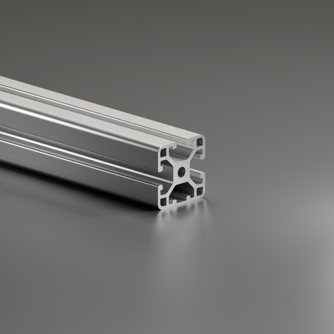 Alu - Profil AVP-I 6 Leicht 30 x 30 mm, Nut 6 mm, 1-Nut geschlossen