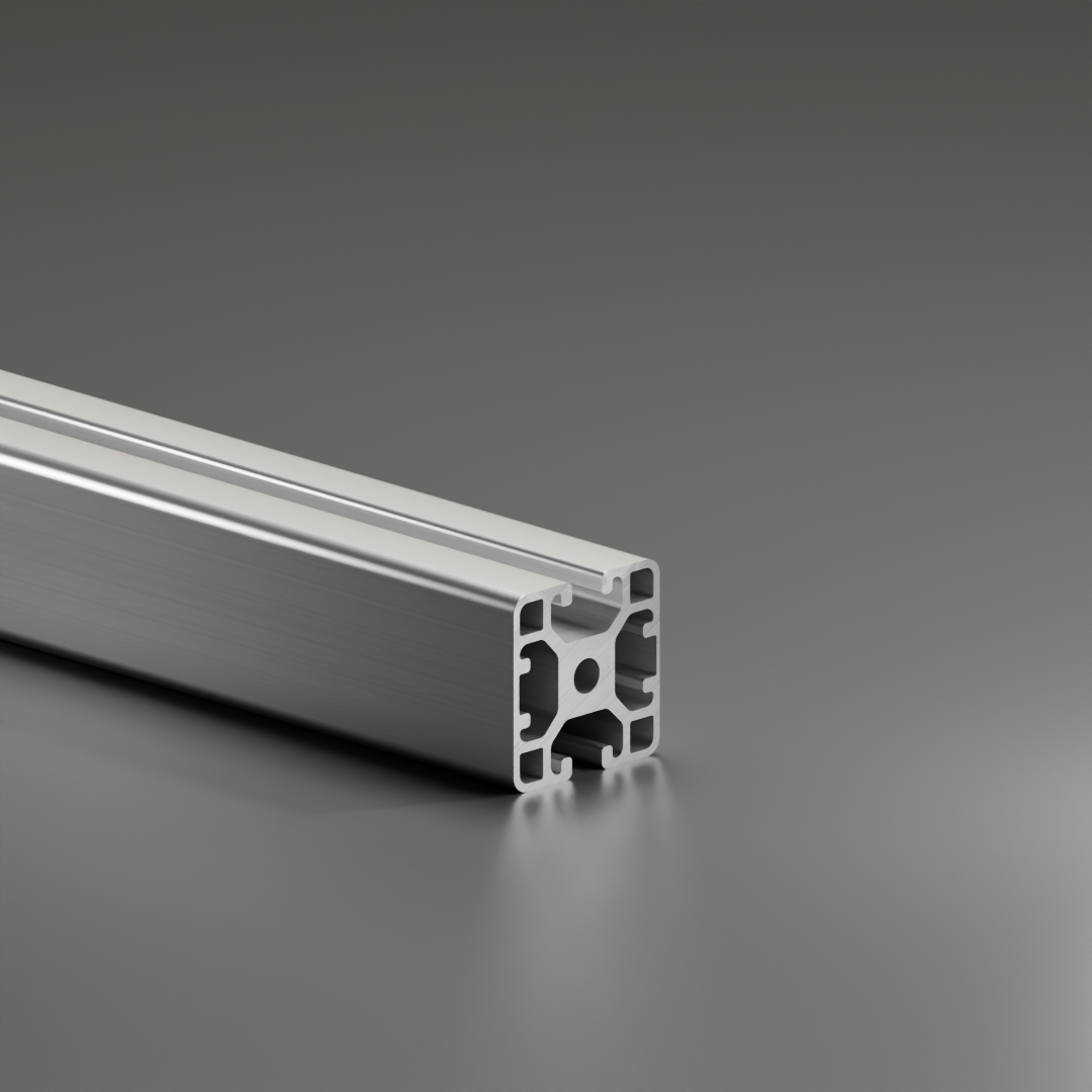 Alu - Profil AVP-I 8 Leicht 40 x 40 mm, 2-Nuten geschlossen, 180°, Nut 8 mm