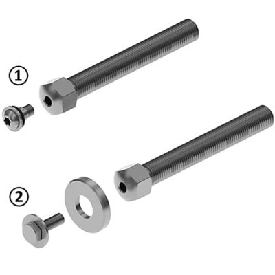 Gewindestange ST metrisch für feste Stellfüsse, M12x66