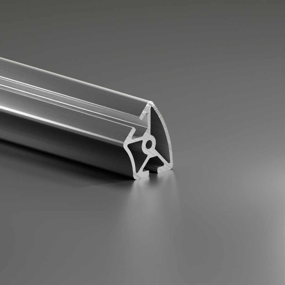 Alu - Profil AVP-I 6 Leicht 41 x 37 mm R30/60-45°, Nut 6 mm