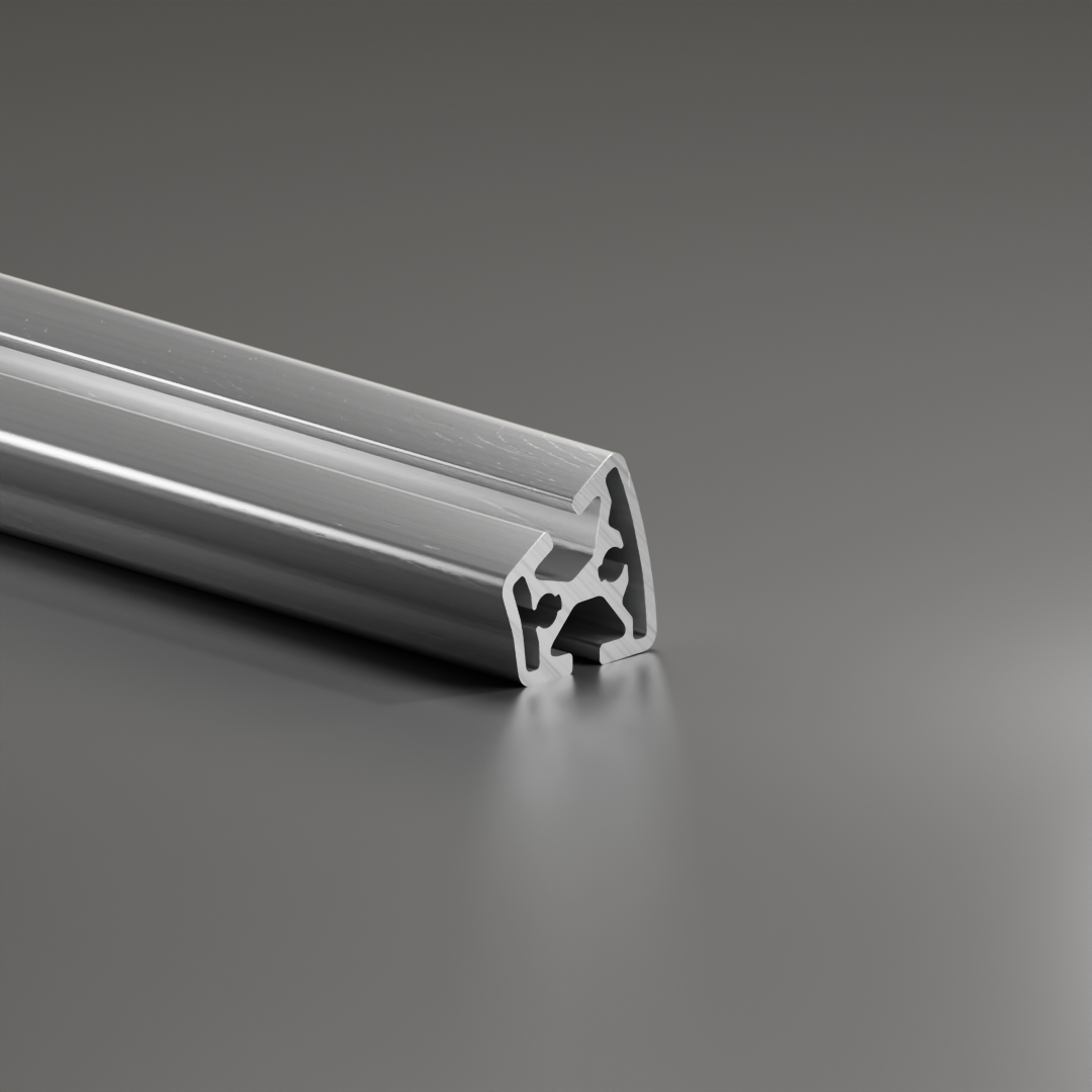 Alu - Profil AVP-I 6 Leicht 30 x 30 mm R30/60-30°, Nut 6 mm