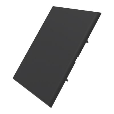 Abdeckkappe f. Zinkwinkel 80 Flach, schwarz